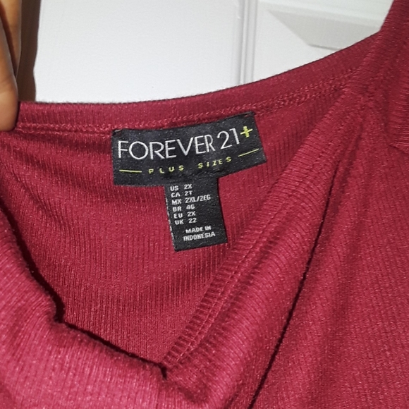 Forever21+ Red fitted dress | Size: 2X | - Picture 3 of 5